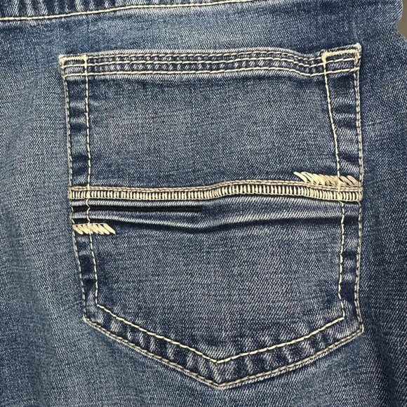 Ariat M5 Straight Fit Mens Jeans Size Denim Blue Mid Wash Straight Leg 38 x 34 - Picture 8 of 8